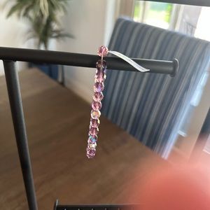 NWT Purple crystal Beaded Bracelet - os